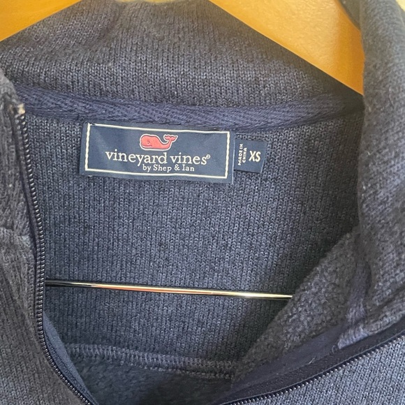 Vineyard Vines Men’s Navy Quarter-Zip Sweater - Picture 3 of 3